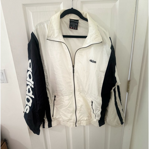 Adidas, men’s windbreaker, large, white - Picture 6 of 6